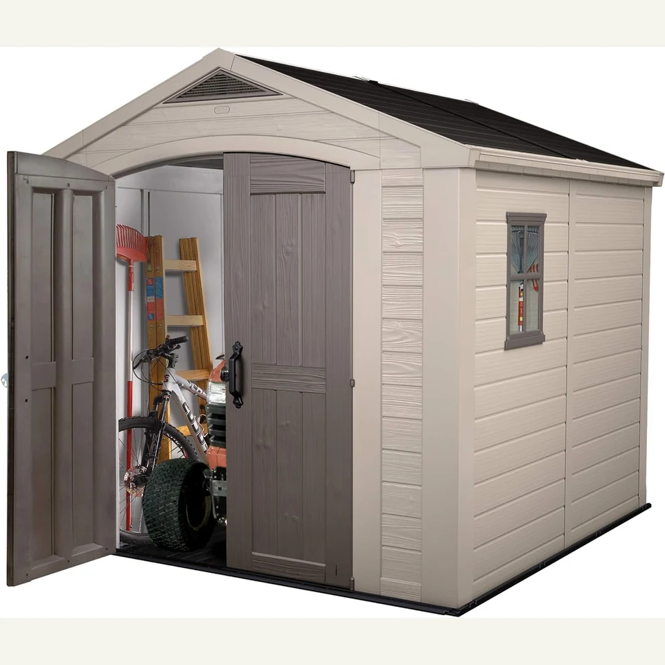 Vue principale de Grand abri de jardin Keter Factor 6,3 m², plancher inclus