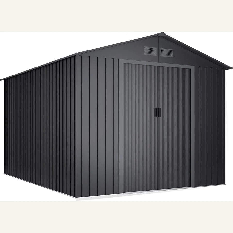 Vue principale de Abri de jardin métal Wasabi 8,08 m², finition anthracite