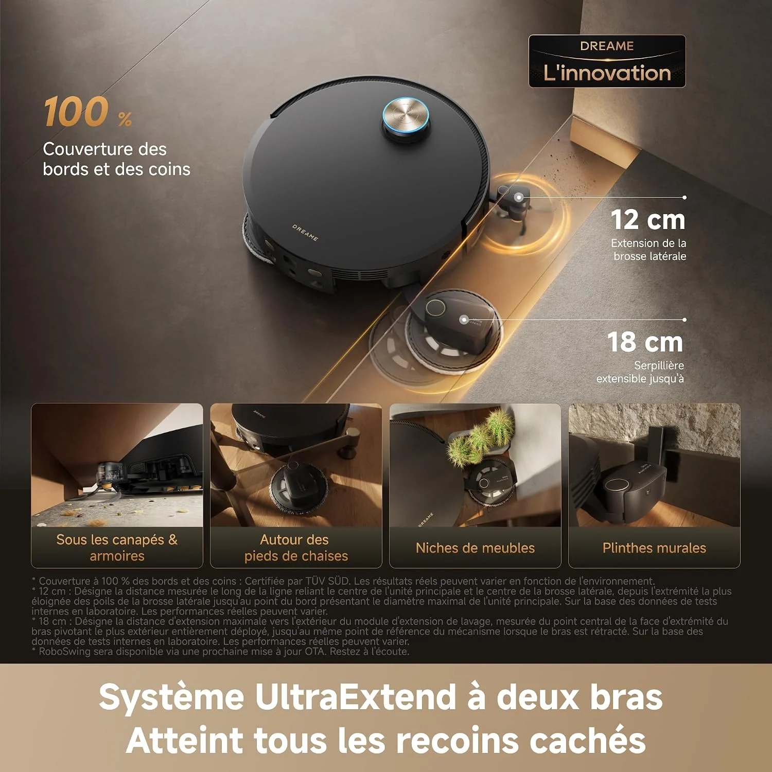 Vue principale de Dreame X60 Pro Ultra Complete, Robot aspirateur-laveur 42 000 Pa