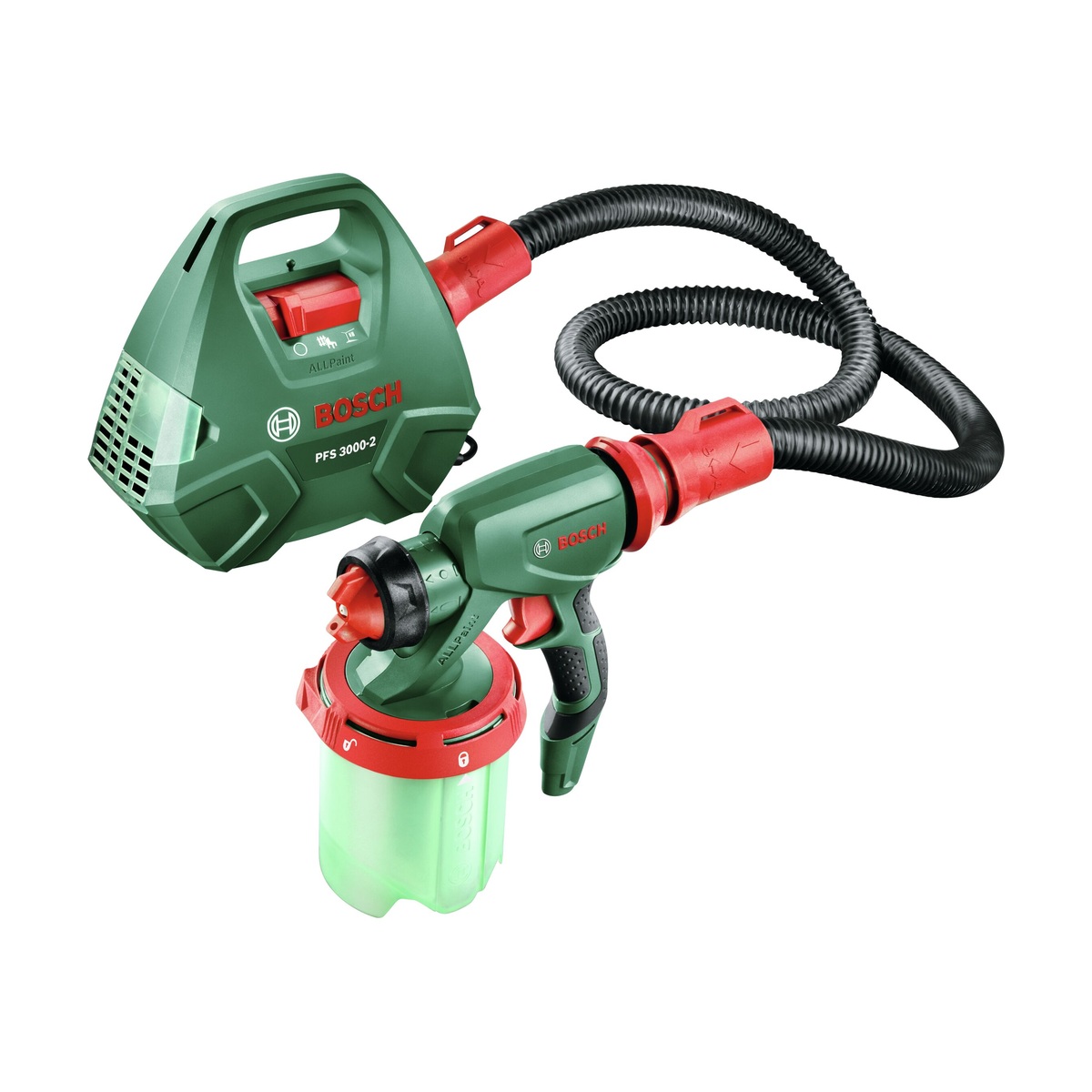Bosch PFS 3000-2 0603207100 – Pistolet à peinture 650 W, godet 1 L et flexible 2 m — vue principale