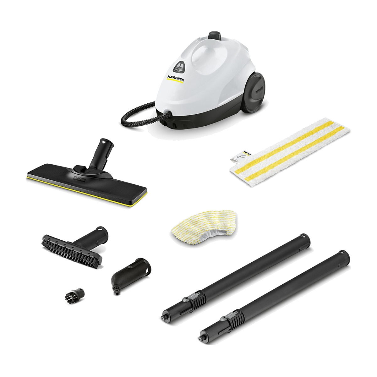 Kärcher SC 2 EasyFix 1.512-600.0 – Nettoyeur vapeur blanc 1 500 W, 1 L, accessoires — vue principale
