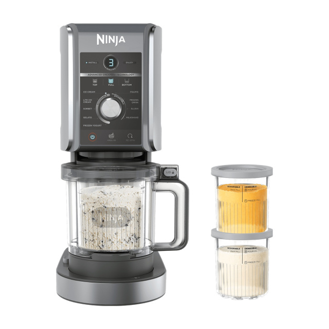 Ninja CREAMi Deluxe NC502EU – Machine à glaces 10-en-1, 2 pots 709 ml, Mix-In — vue principale