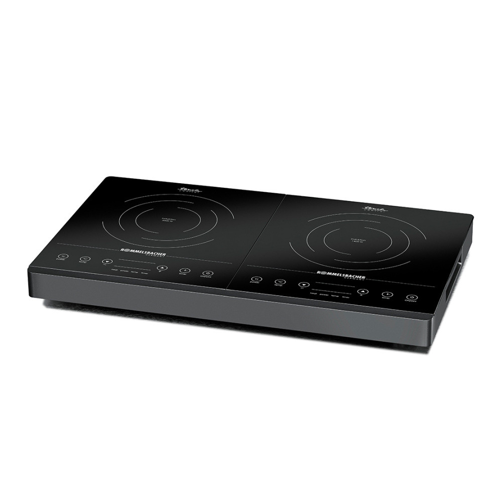 Rommelsbacher Induktions-Doppelkochplatte CT 3402/IN – Induktions-Doppelkochplatte, 3.400 W / 230 V – Produktansicht 1